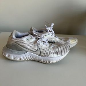 White Nike React Infinity 2 Running Shoes!